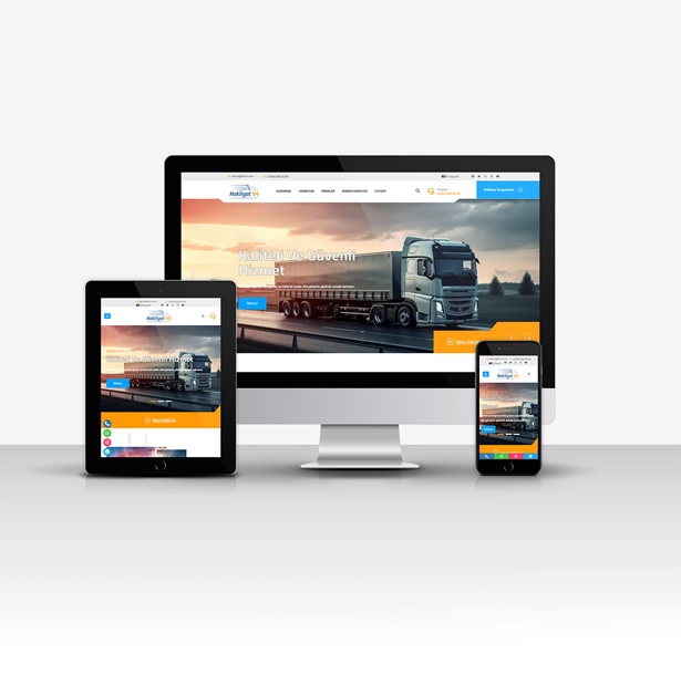 Nakliyat & Lojistik Web Sitesi Çözümü