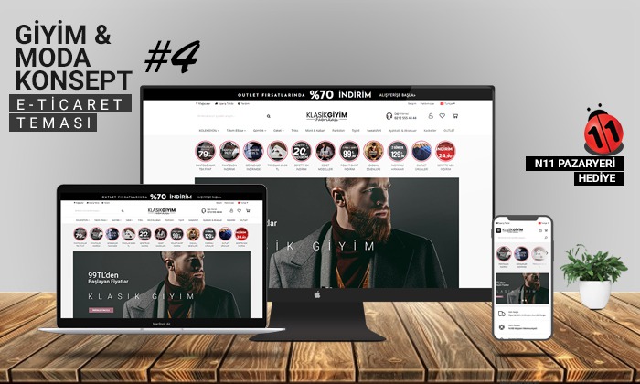 Giyim & Moda E-ticaret Sitesi V4