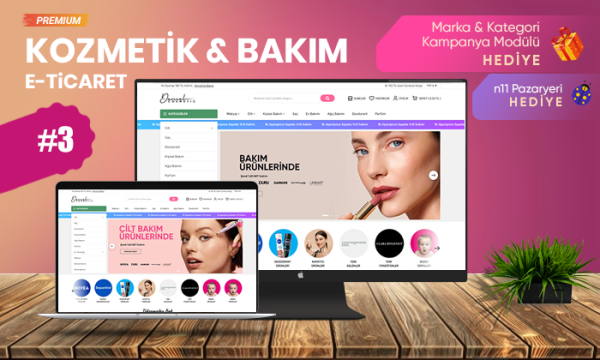 Kozmetik & Bakım E-Ticaret Sitesi V3