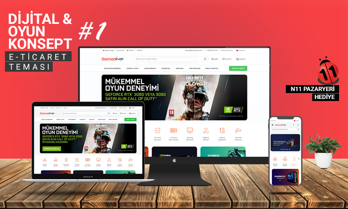 Dijital & Oyun E-Ticaret Sitesi V1