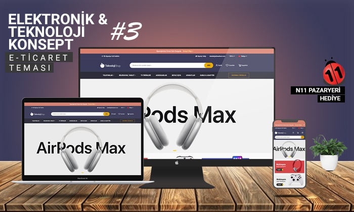 Teknoloji & Elektronik Satış E-Ticaret Sitesi V3
