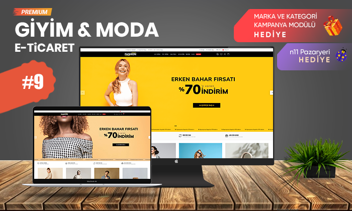 Giyim & Moda E-ticaret Modeli V9
