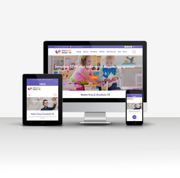 Anaokulu & Kreş sitesi V2